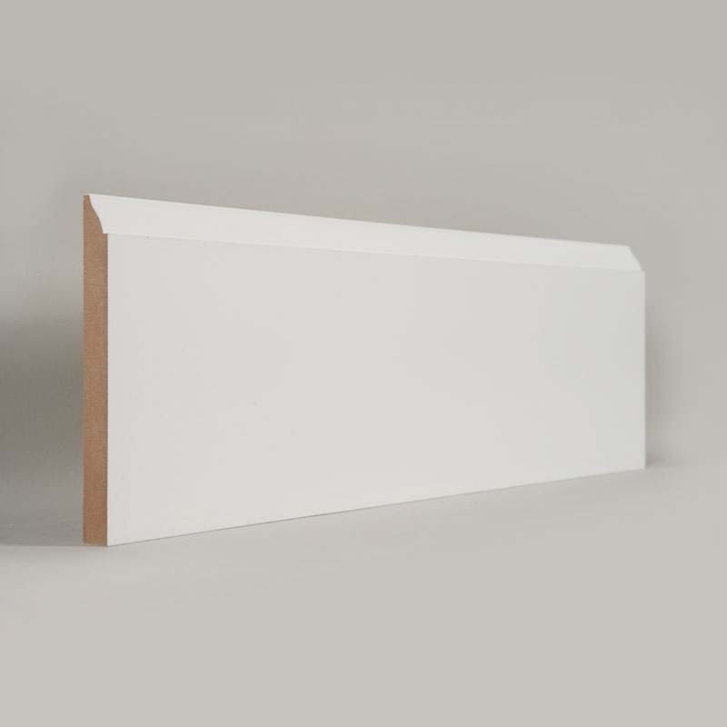 MDF-Sockelleiste (grundiert und perlweiß) 3/5