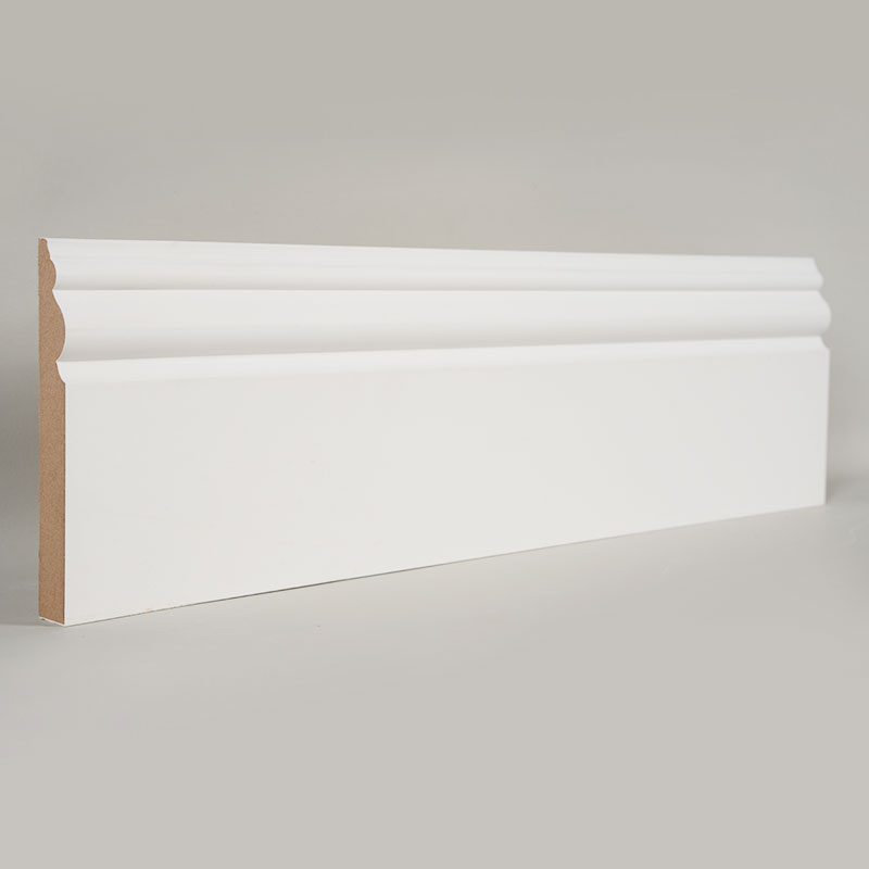 MDF-Sockelleiste (grundiert und perlweiß) 3/5
