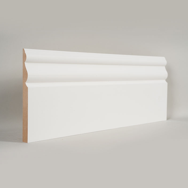 MDF-Sockelleiste (grundiert und perlweiß) 3/5' x 6'
