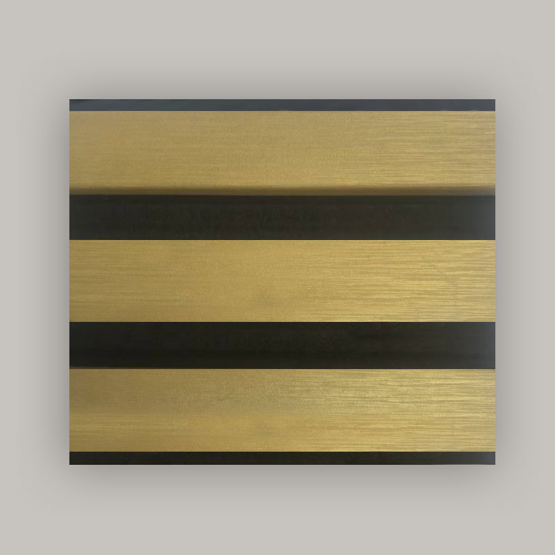 Gitterwand/Akustikwandpaneel (einseitig mit PVC umwickelt) – Metallic-Bürste-Farbe, 2400/2700 mm x 600 mm
