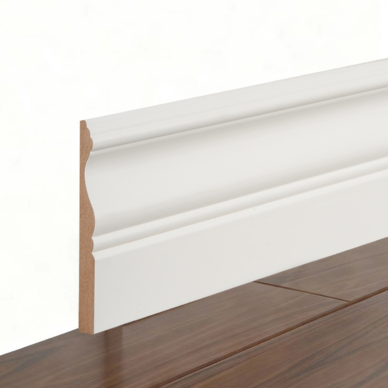 MDF-Sockelleiste (grundiert und perlweiß) 3/5' x 4'